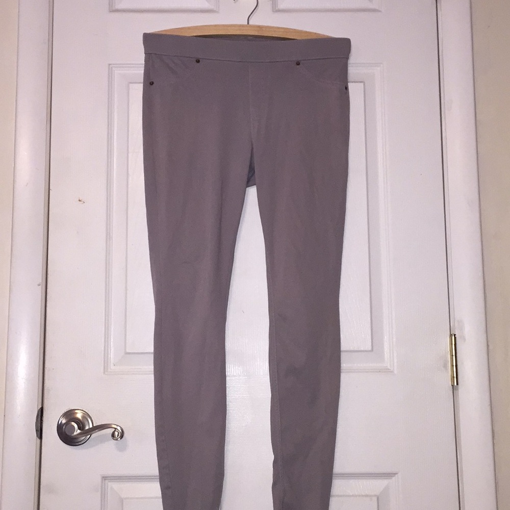 Gray Jean Leggings